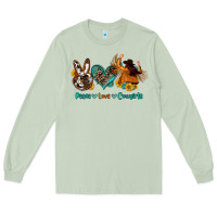 Matcha peace love cowgirls Long Sleeve Tee - OliviaCreatesArt