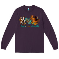 Plum peace love cowgirls Long Sleeve Tee - OliviaCreatesArt