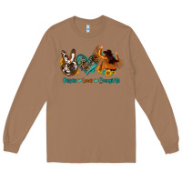 Toasted Coconut peace love cowgirls Long Sleeve Tee - OliviaCreatesArt