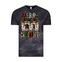 Cloud Black merry and bright Vintage Tee - CowGirlArtShop