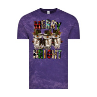 Cloud Purple merry and bright Vintage Tee - CowGirlArtShop
