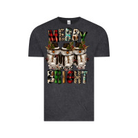 Vintage Black merry and bright Vintage Tee - CowGirlArtShop