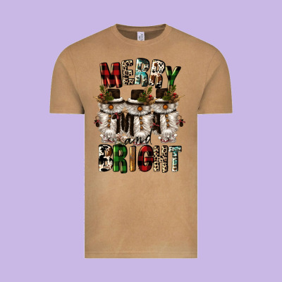 Merry And Bright Vintage Tee Designed By Cowgirlartshop