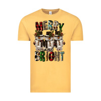 Vintage Mustard merry and bright Vintage Tee - CowGirlArtShop