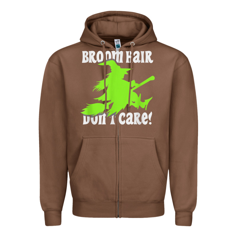 Witches Saying Broom Hair Dont Care Halloween Camper Joke Zipper Hoodie by longCreatives | Teevron