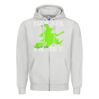 Dove Grey witches saying broom hair dont care halloween camper joke Zipper Hoodie - longCreatives