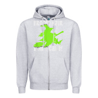 Heather Grey witches saying broom hair dont care halloween camper joke Zipper Hoodie - longCreatives