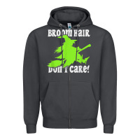 Smoke witches saying broom hair dont care halloween camper joke Zipper Hoodie - longCreatives