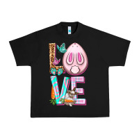 Black Love Rabbit Easter Day Urban Heavy Tee - HowdyJamesFarm