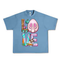 Pebble Blue Love Rabbit Easter Day Urban Heavy Tee - HowdyJamesFarm