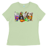 Matcha Halloween Coffee Cups Ladies Tee - texasbilliewilder