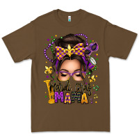 Cacao mardi gras mama messy bun Premium Tee - texasbilliewilder
