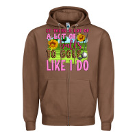 Chestnut it takes a lot of a lot of balls to golf like i do Zipper Hoodie - Artiststas