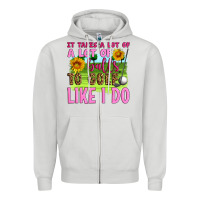 Dove Grey it takes a lot of a lot of balls to golf like i do Zipper Hoodie - Artiststas