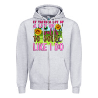 Heather Grey it takes a lot of a lot of balls to golf like i do Zipper Hoodie - Artiststas