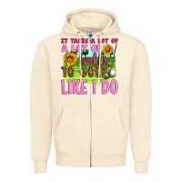 Sandshell it takes a lot of a lot of balls to golf like i do Zipper Hoodie - Artiststas