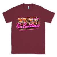 Burgundy be my valentine Classic Tee - HowdyJamesFarm