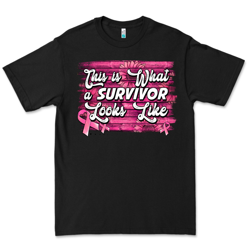 This Is What A Survivor Looks Like Breast Cancer Awareness Premium Tee by Jasminsmagicworld | Teevron