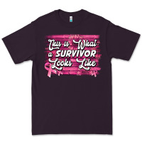Plum this is what a survivor looks like breast cancer awareness Premium Tee - Jasminsmagicworld