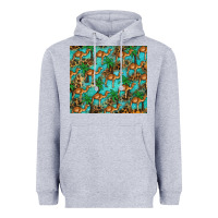 Heather Grey camel leopard Heavyweight Hoodie - BarkalooDesign