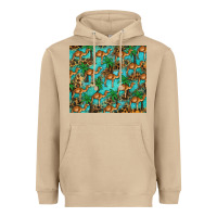 Mushroom camel leopard Heavyweight Hoodie - BarkalooDesign