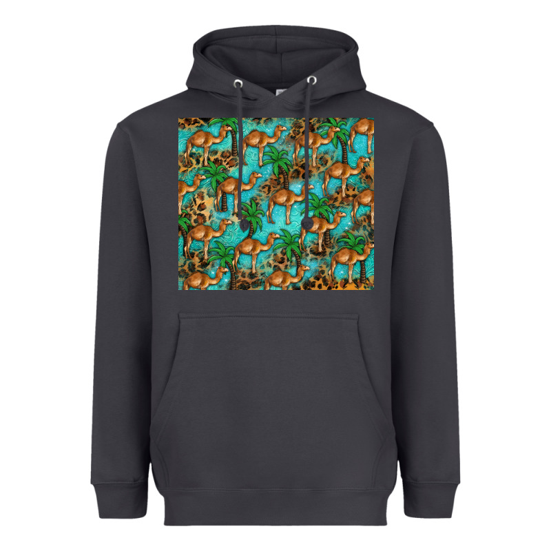 Camel Leopard Heavyweight Hoodie by BarkalooDesign | Teevron