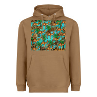 Toasted Coconut camel leopard Heavyweight Hoodie - BarkalooDesign
