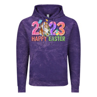Cloud Purple 2023 Happy Easter Vintage Hoodie - CowGirlArtShop