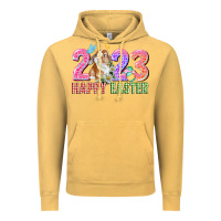Vintage Mustard 2023 Happy Easter Vintage Hoodie - CowGirlArtShop