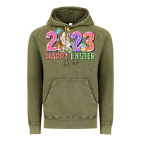 Vintage Olive 2023 Happy Easter Vintage Hoodie - CowGirlArtShop