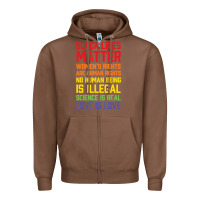 Chestnut Black Lives Matter List Zipper Hoodie - longCreatives