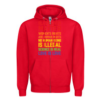 Red Black Lives Matter List Zipper Hoodie - longCreatives