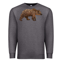 Charcoal Heather bear Premium Sweatshirt - BarkalooDesign