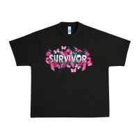Black Cancer survivor Cancer Awareness Urban Heavy Tee - HowdyJamesFarm