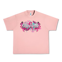 Salmon Cancer survivor Cancer Awareness Urban Heavy Tee - HowdyJamesFarm