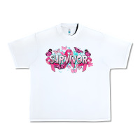 White Cancer survivor Cancer Awareness Urban Heavy Tee - HowdyJamesFarm