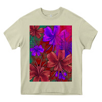 Mossy floral pattern Heavy Core Tee - JahusDesignShop