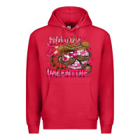 Cardinal Howdy Valentine Premium Hoodie - CowhideDigitalArt