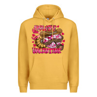 Mustard Howdy Valentine Premium Hoodie - CowhideDigitalArt