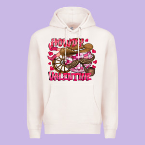 Howdy Valentine Premium Hoodie Designed By Cowhidedigitalart