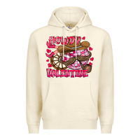 Sandshell Howdy Valentine Premium Hoodie - CowhideDigitalArt