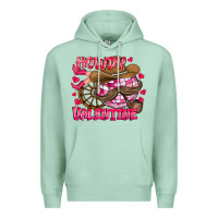 Seafoam Howdy Valentine Premium Hoodie - CowhideDigitalArt