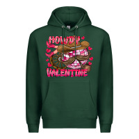 Sports Green Howdy Valentine Premium Hoodie - CowhideDigitalArt
