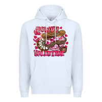 White Howdy Valentine Premium Hoodie - CowhideDigitalArt