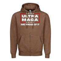 Chestnut proud ultra maga Zipper Hoodie - longCreatives