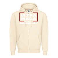 Sandshell proud ultra maga Zipper Hoodie - longCreatives