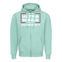 Seafoam proud ultra maga Zipper Hoodie - longCreatives
