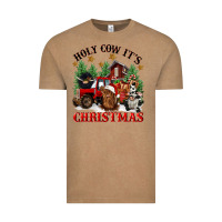 Vintage Coffee holy cow its christmas Vintage Tee - CowGirlArtShop