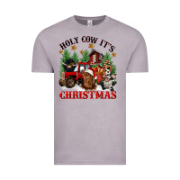 Vintage Zinc holy cow its christmas Vintage Tee - CowGirlArtShop