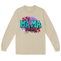 Mushroom mama vibes floral Long Sleeve Tee - OliviaCreatesArt